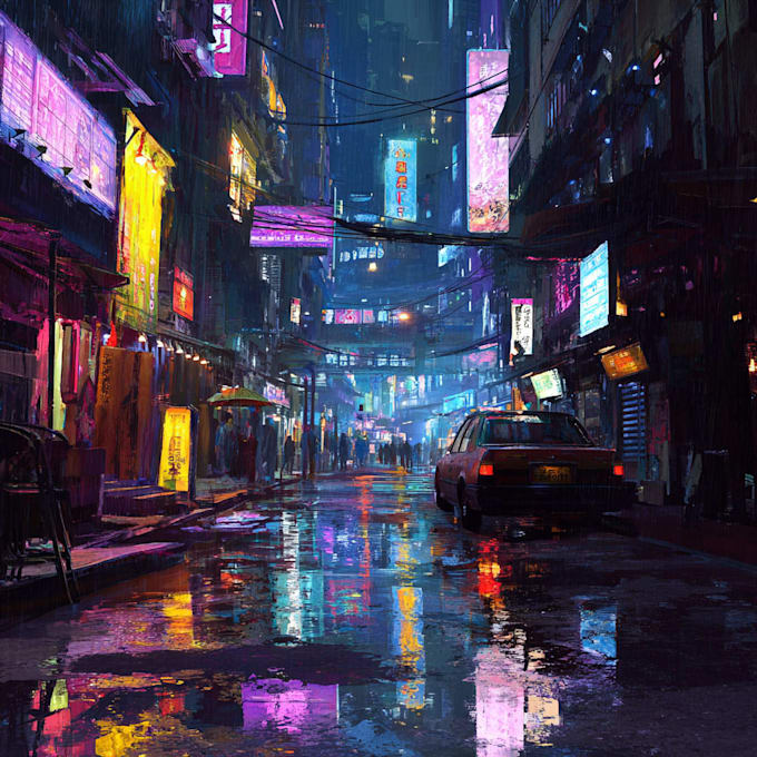 draw cyberpunk character art