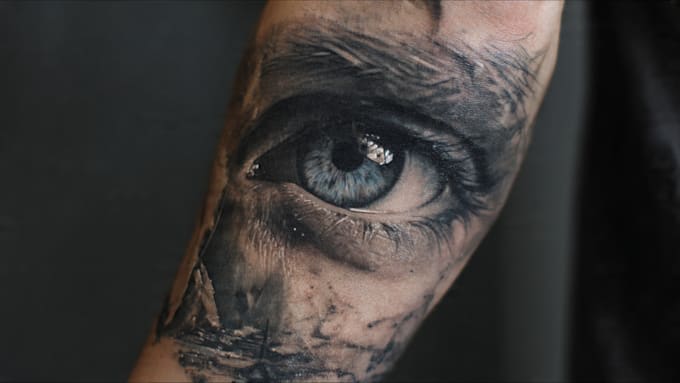create unique realism tattoo design with my style