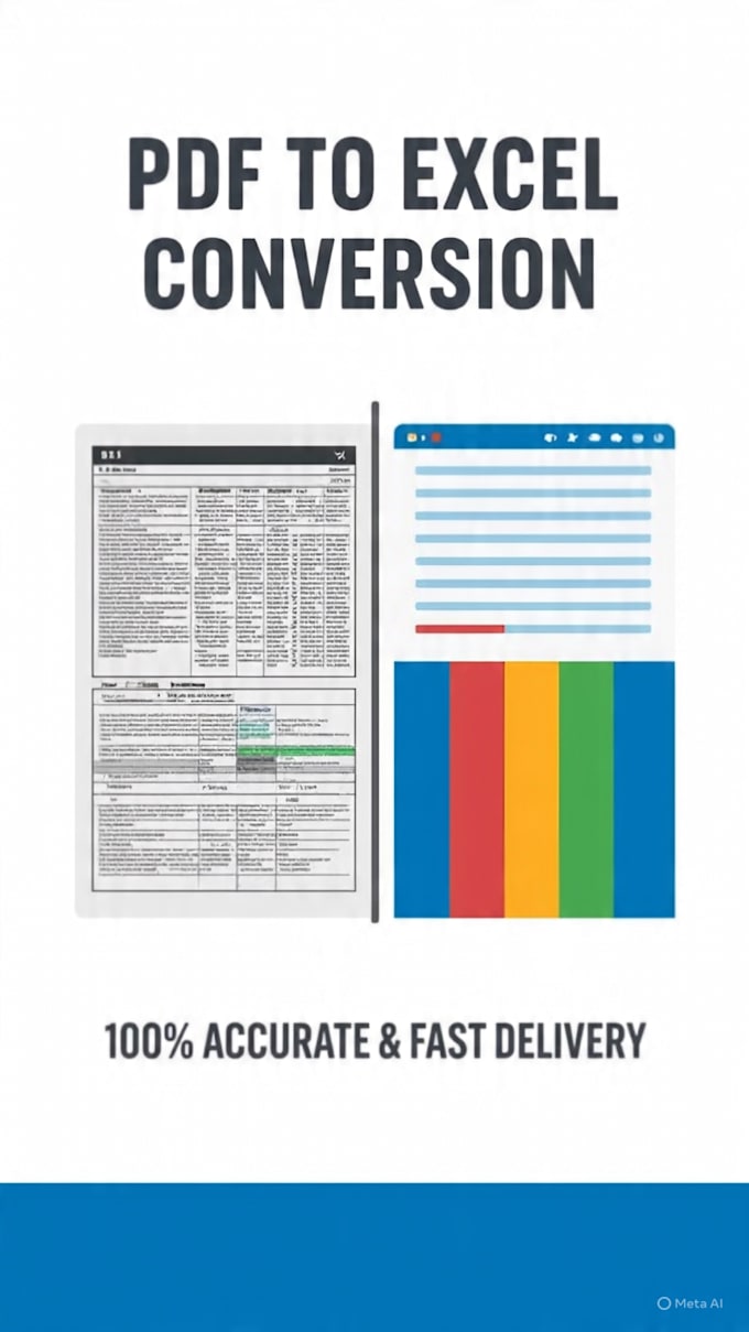 convert PDF to excel and do mls real estate data entry