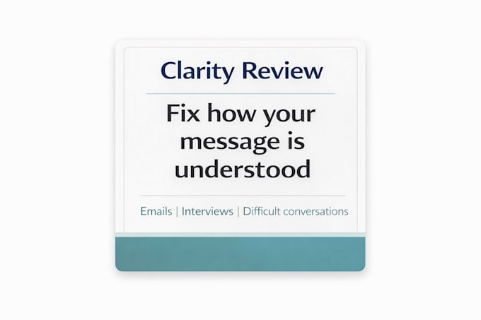 review and rewrite your message for clarity and impact