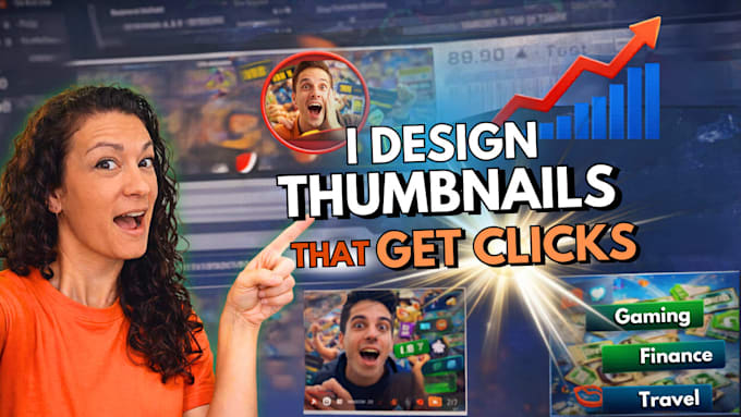 make creative and eye catching thumbnail