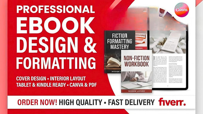 edit, format, design, redesign canva ebook, journal, flyer, magazine, workbook