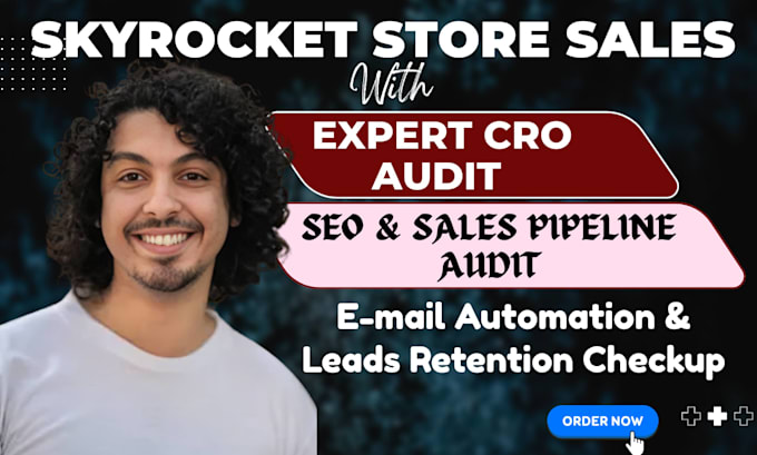 boost shopify store sales with expert shopify store audit, cro review and SEO