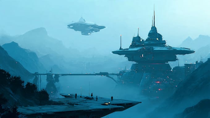 Make a sci fi art, concept art, sci fi art illustration by Niambraegory ...