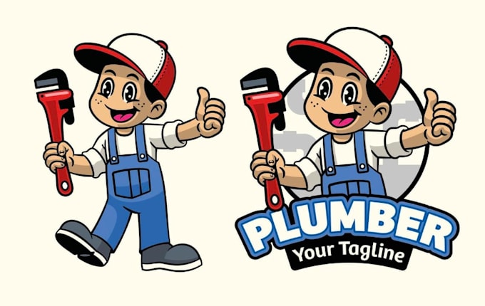 make professional and specially plumber logo design