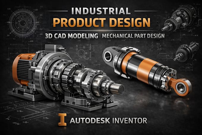 Do industrial product design 3d cad model mechanical part design using ...
