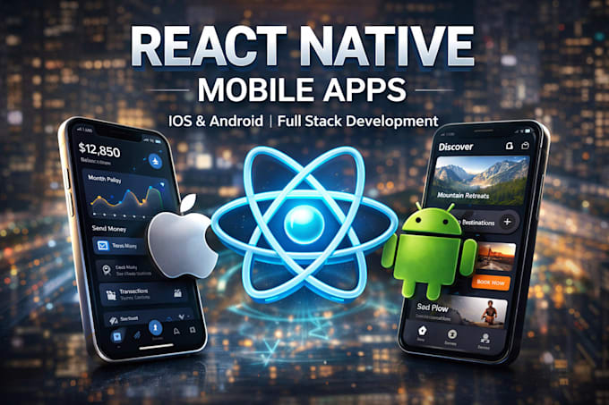 develop react native mobile apps for android and ios