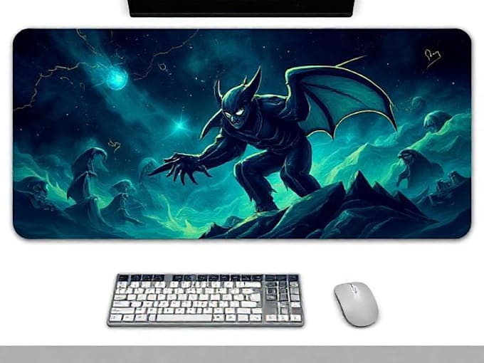 create unique mousepad, deskmat, and gaming merch designs