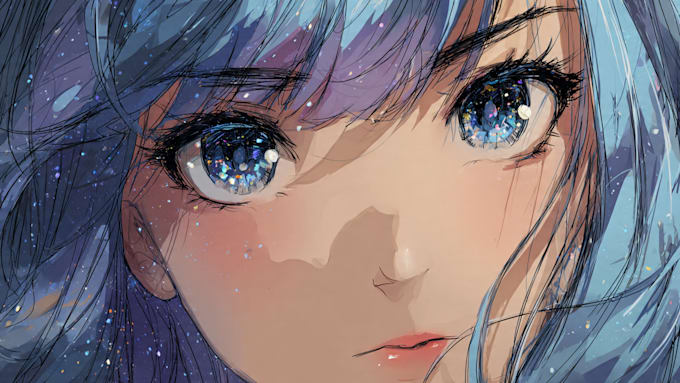 draw anime sketch colored