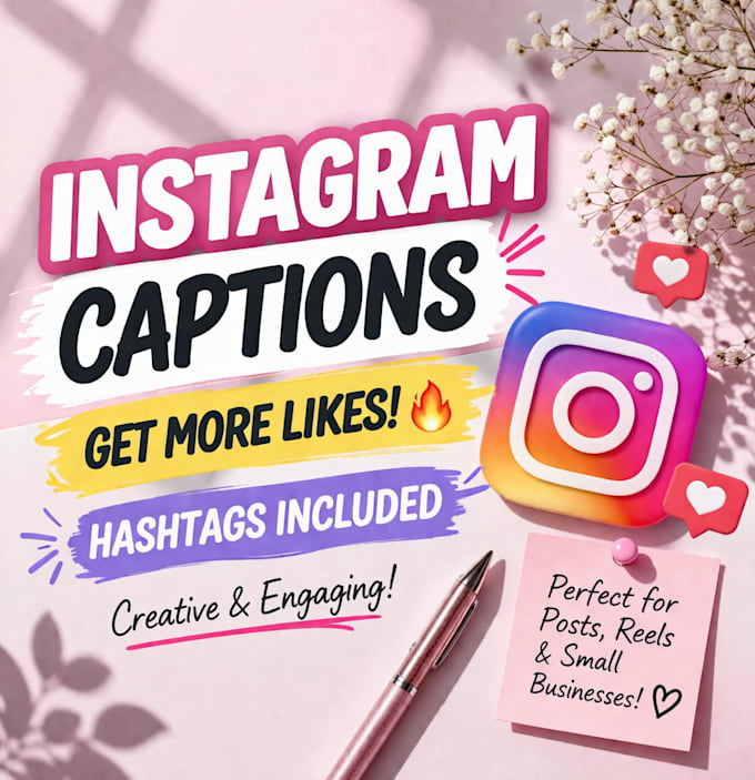 write catchy instagram captions and hashtags