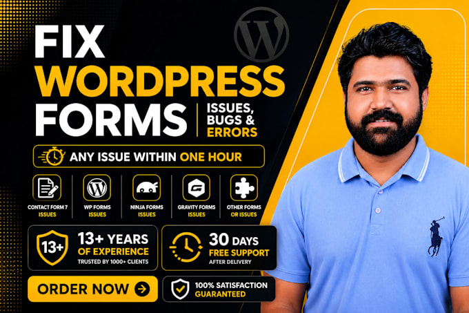 fix wordpress form using contact form 7, formidable, gravity form, formidable