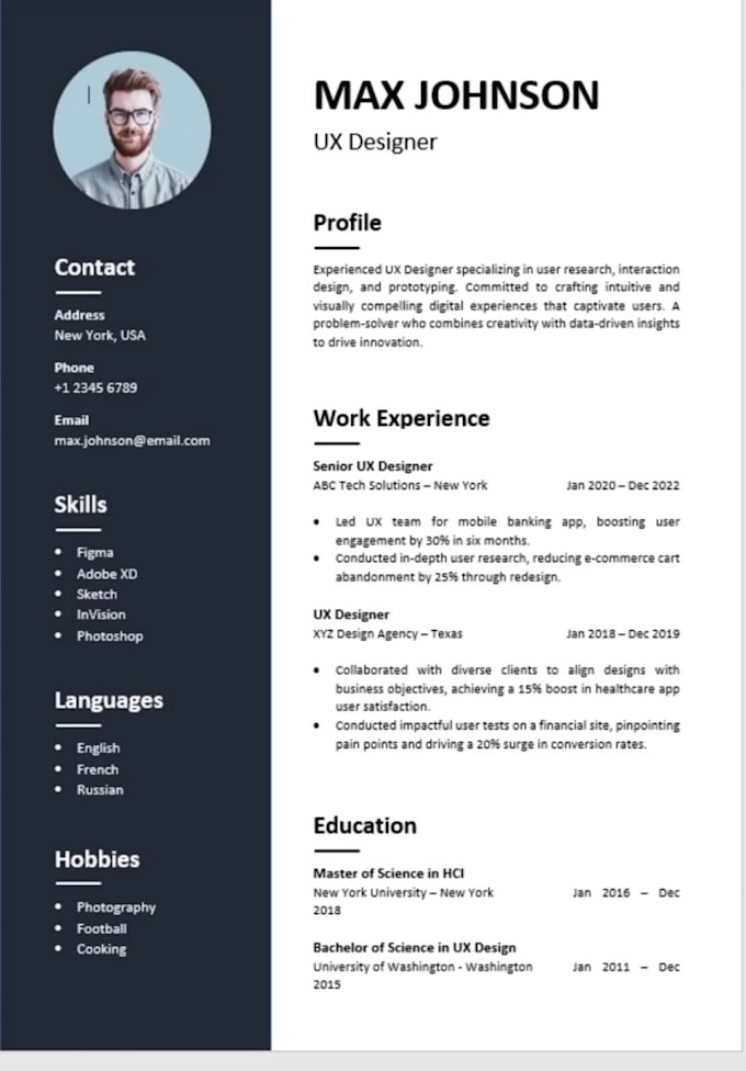 create pro CV, resume and documents