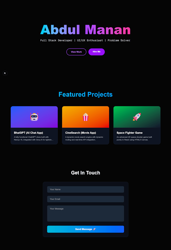 Build a responsive modern website using react and nextjs by Manandev11 ...