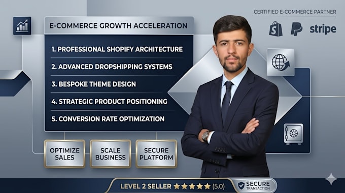 create a high converting shopify store  edit redesign automated shopify
