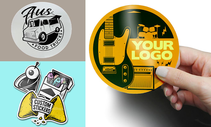make round sticker, badge patch logo designs or redesign