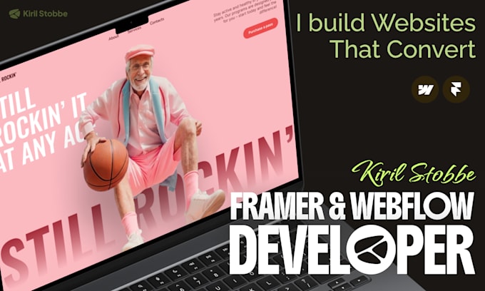 design and develop a stunning website in framer