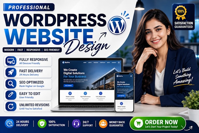 design a modern wordpress website for data analysts and consultas