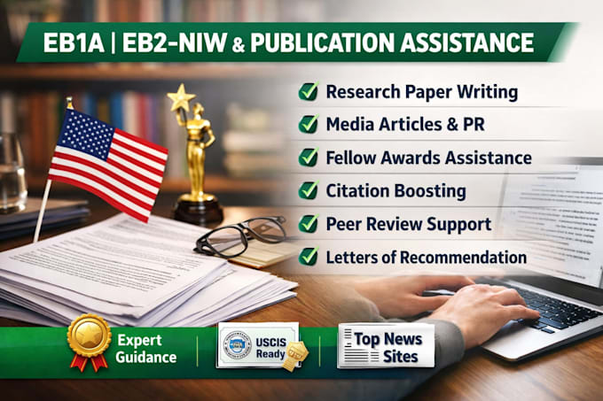 write and publish research articles on google scholar indexed journal eb1 o1 niw