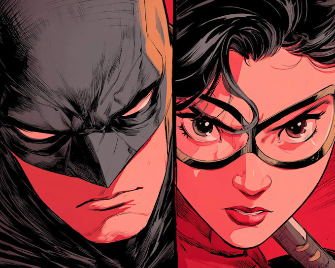 design detailed comic book covers and scenes