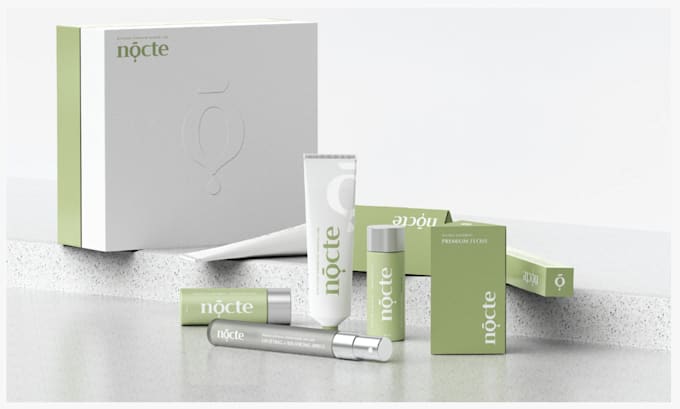 design premium cosmetic packaging and label