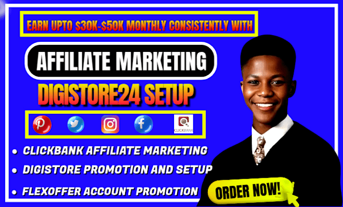 digistore24 affiliate program setup and promotion, og ads, flexoffer setup