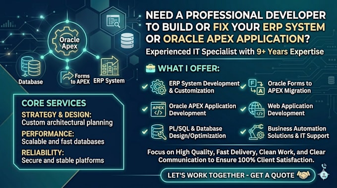 develop erp systems and business apps