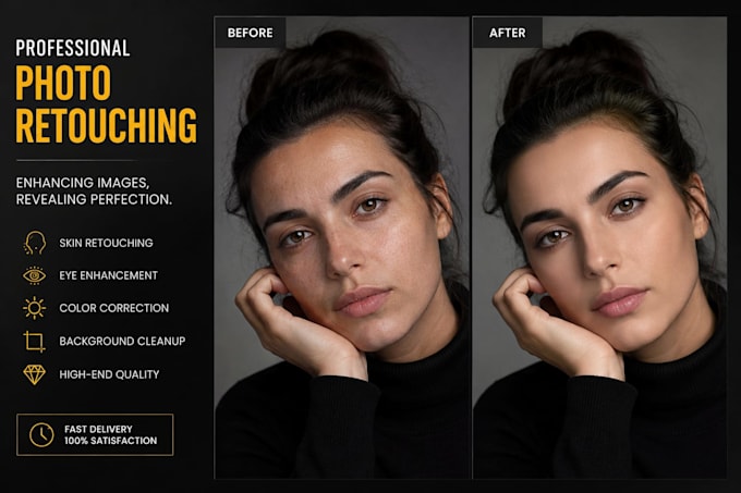 do photo retouching and colour correction