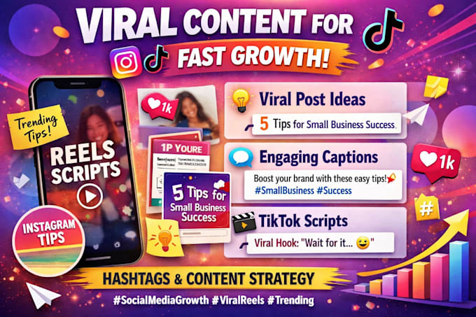 design viral instagram posts and write engaging caption