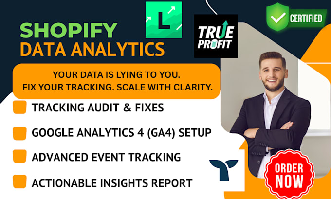 setup shopify analytics and conversion tracking lifetimely ga4 lara wixpa analyz