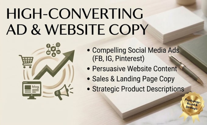 write high converting ad copy for facebook instagram and websites