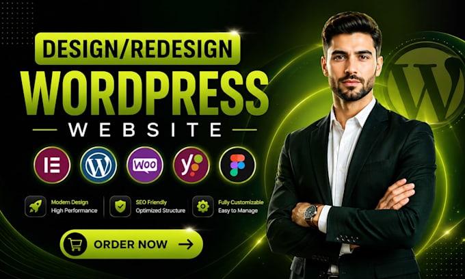Design redesign wordpress website, website development as a full stack ...