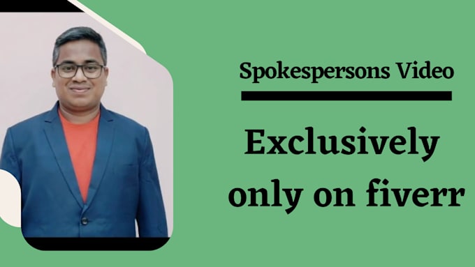 do 75 words professional spokesperson in HD