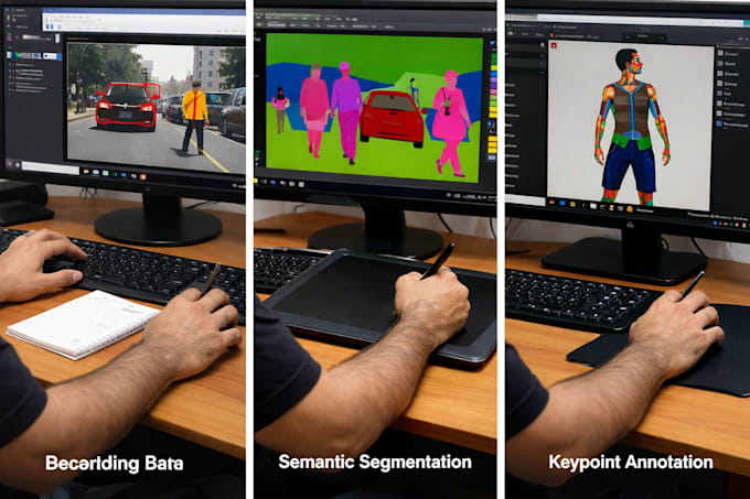 do image annotation, polygon, bounding boxing and data labeling