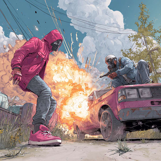 do comics book pages, storyboards, illustrations