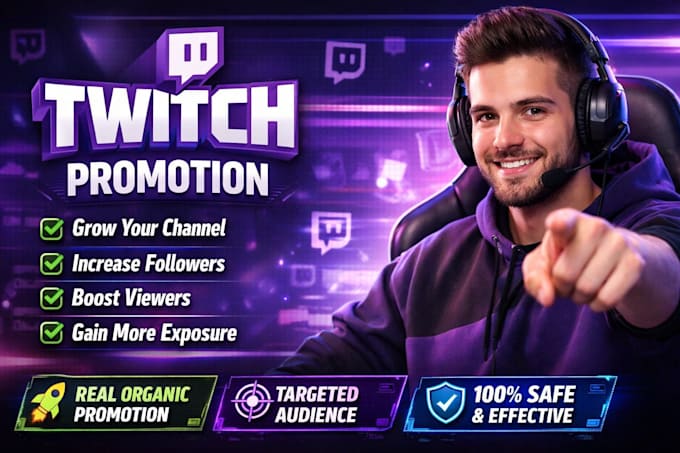 do twitch channel promotion to increase your live viewers