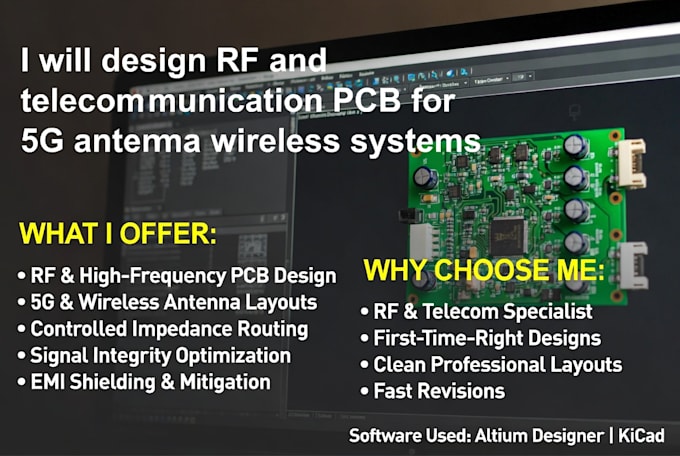 Rf Telecom Design Design rf and telecommunication pcb for 5g antenna wireless systems by ...