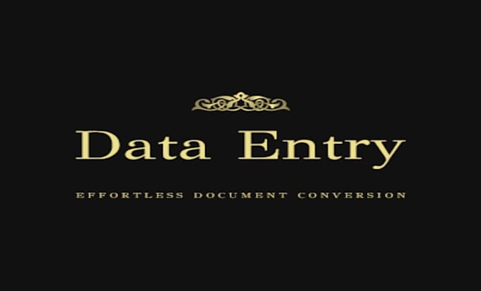 data entry, copy and paste, and convert PDF to excel