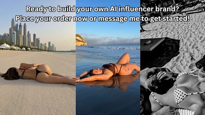create realistic ai influencer, virtual model and custom ai character for social