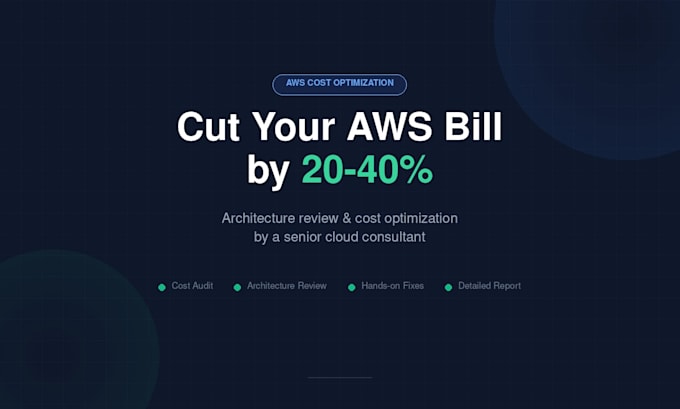 review and optimize cloud architecture for lower cost