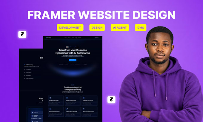 build modern framer website framer landing page framer cms for your agency
