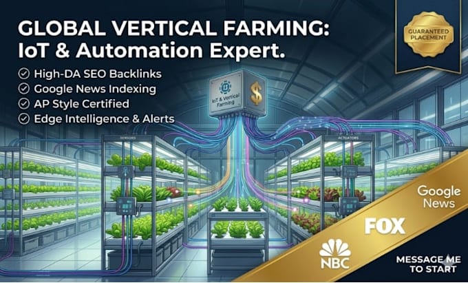 design and develop an iot vertical farming automation system