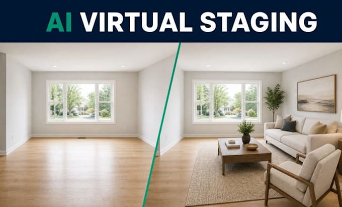 create ai virtual staging for real estate photos, listings and marketing