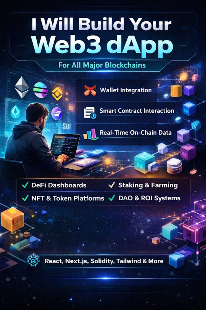 build web3 dapp , smart contracts, defi , platform