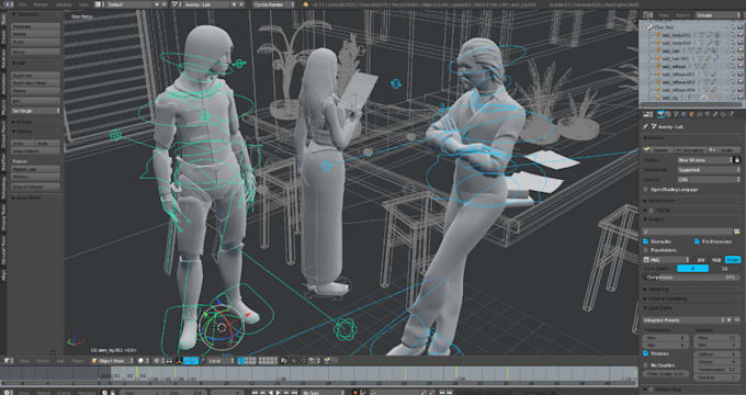 Rig,port,vrm, avatar mmd, modèle 3d, rigging, art de jeu vtuber ...