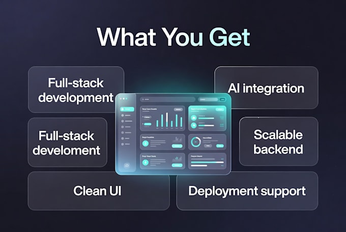 build ai website, web application development as full stack de