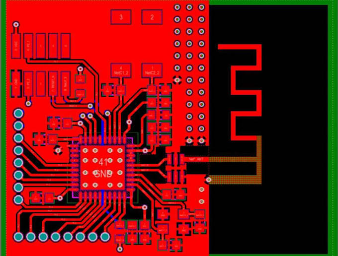 design esp32 wifi pcb with optimize rf antenna for strong signal