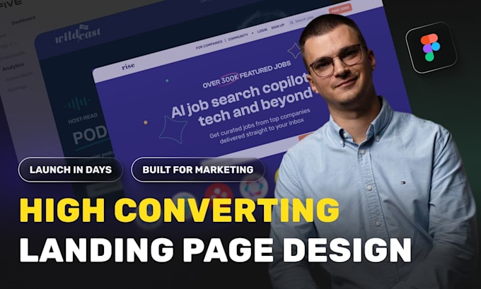 design and develop a landing page
