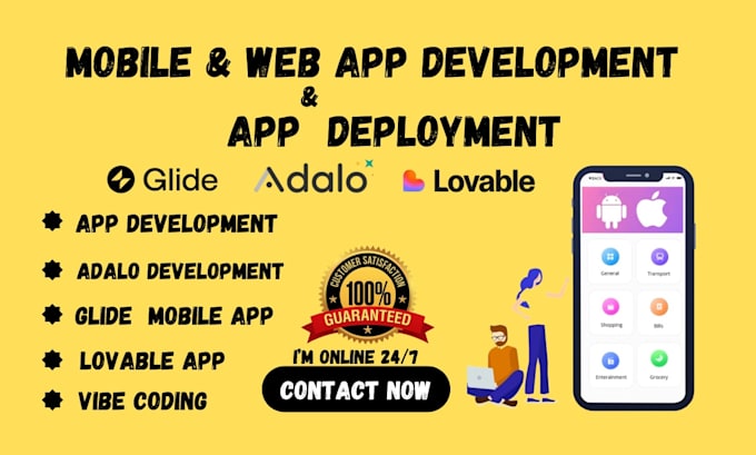 build develop adalo glide lovable web app with vibe coding, fix vibe code bugs
