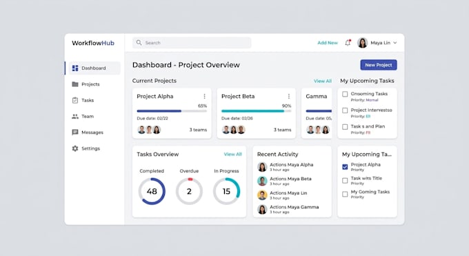 design clean and user friendly UI UX interfaces