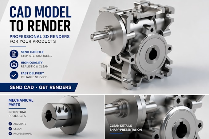 create realistic industrial renders from your cad model